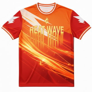 ผลงานเสื้อฟุตบอลพิมพ์ลายสีส้ม HEAT WAVE ดีไซน์สปอร์ตสุดล้ำสำหรับทีมฟุตบอลในกรุงเทพฯ