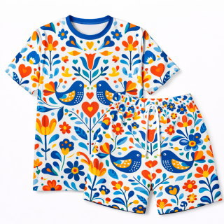 ชุดฟอร์มฟุตบอลครบเซต เสื้อและกางเกงลายกราฟิกนอร์ดิก สั่งทำจากชลบุรี 35 ชุด