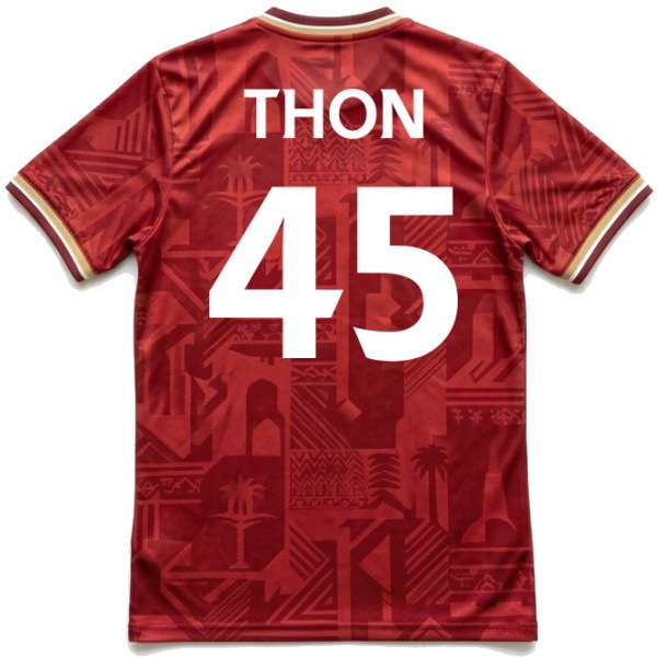 เสื้อกีฬาออกแบบเอง ด้านหลัง พร้อมชื่อและหมายเลข เสื้อทีม เสื้อฟุตบอลสั่งทำ คุณภาพสูง Sport Mighty