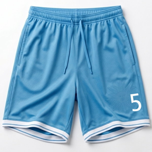 กางเกงฟุตบอลสีฟ้าสั่งทำ สำหรับชุดทีมฟุตบอล